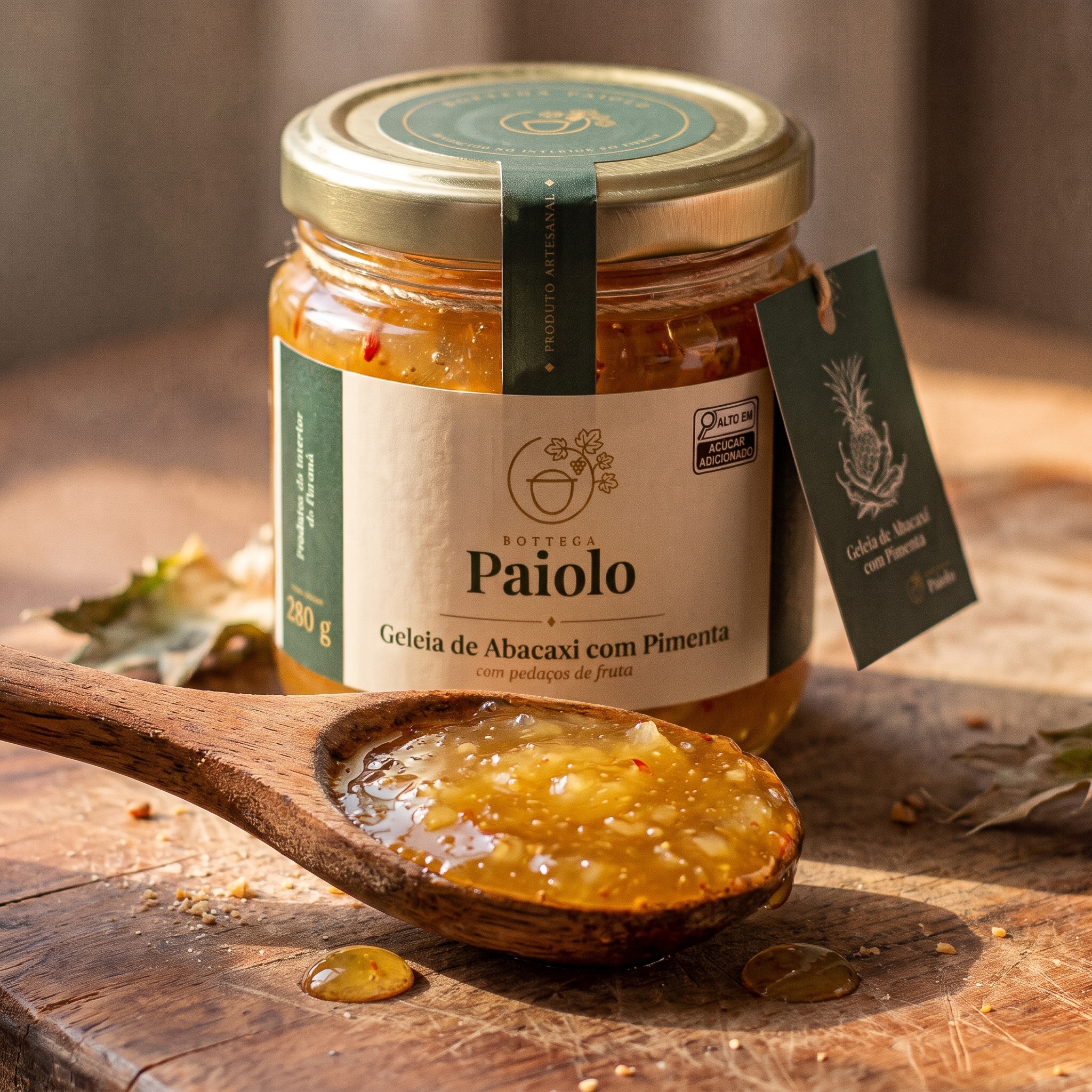 Geleia de Abacaxi com Pimenta Artesanal